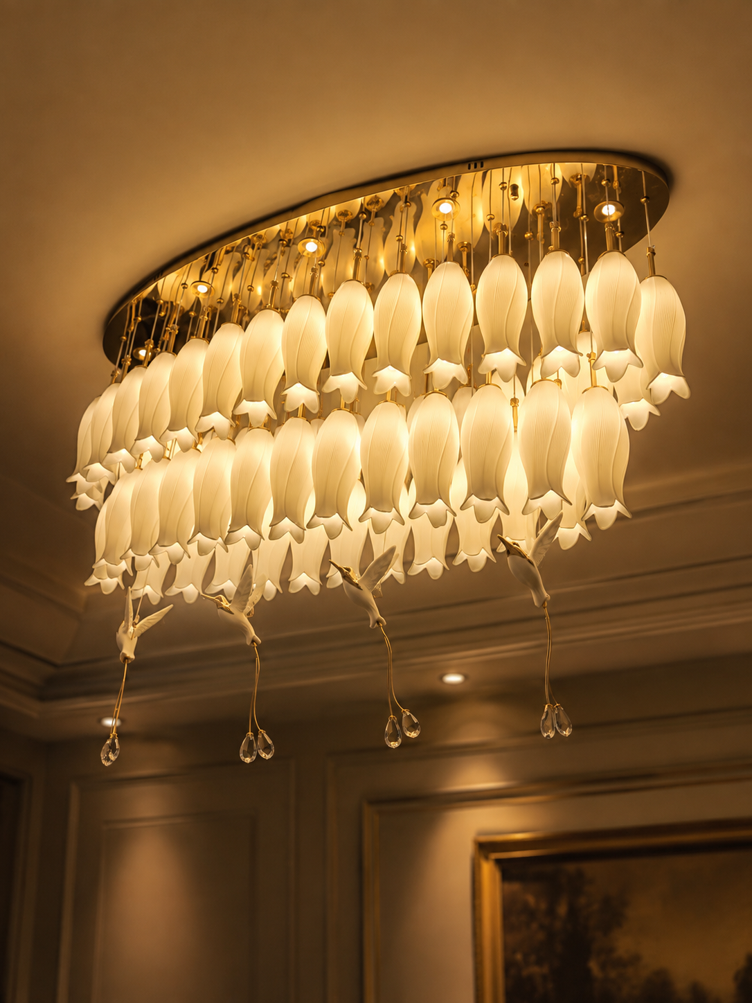 The Bellora Chandelier — Luxury Lily Blossom Ceiling Chandelier