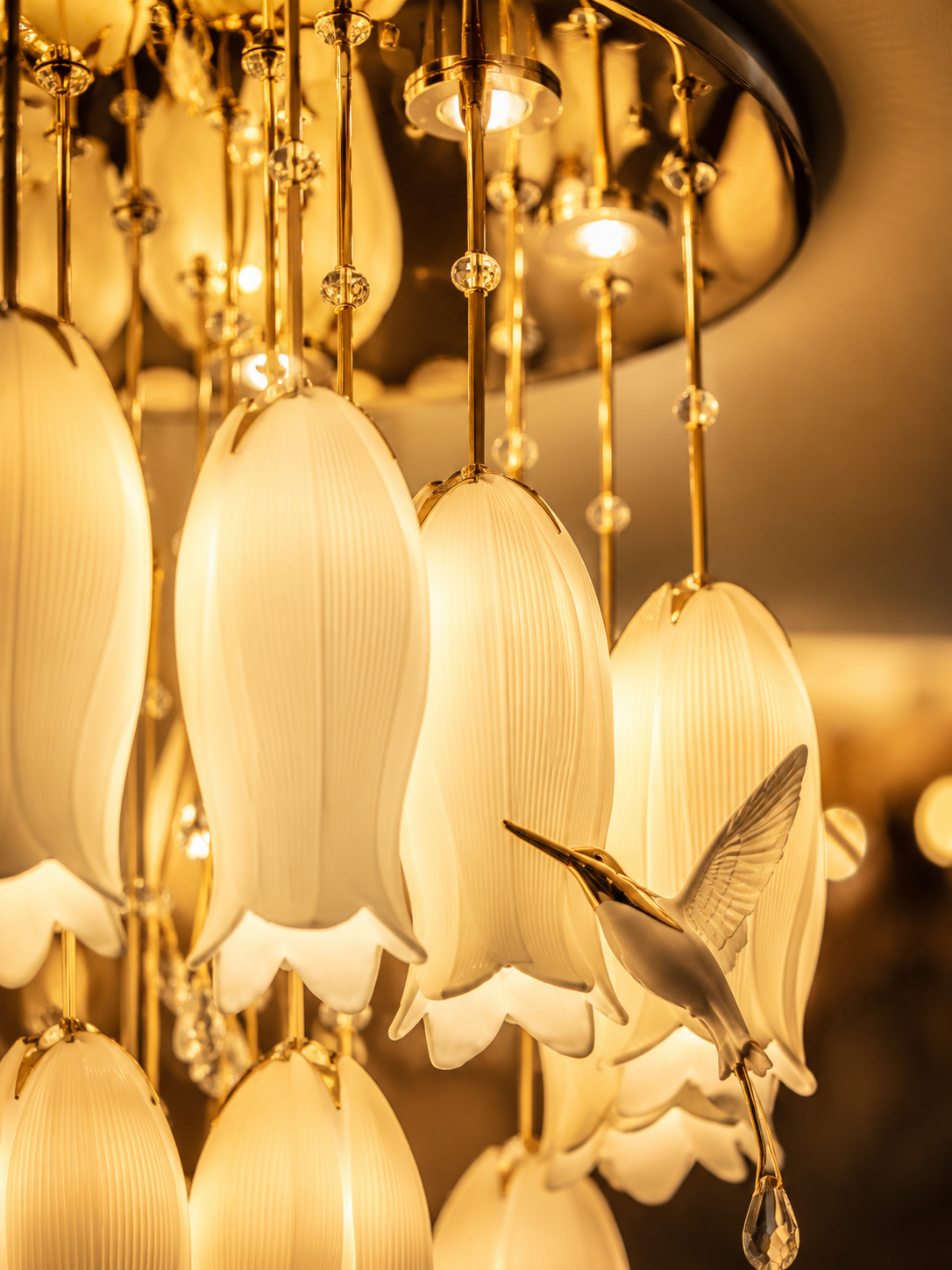 The Bellora Chandelier — Luxury Lily Blossom Ceiling Chandelier