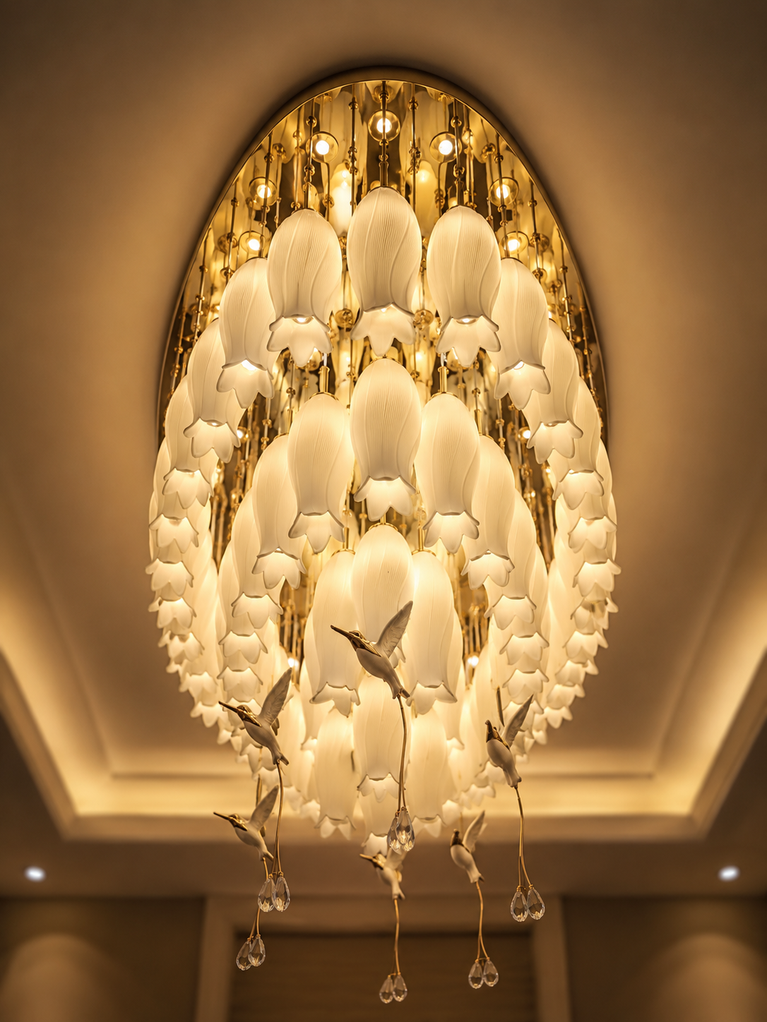 The Bellora Chandelier — Luxury Lily Blossom Ceiling Chandelier