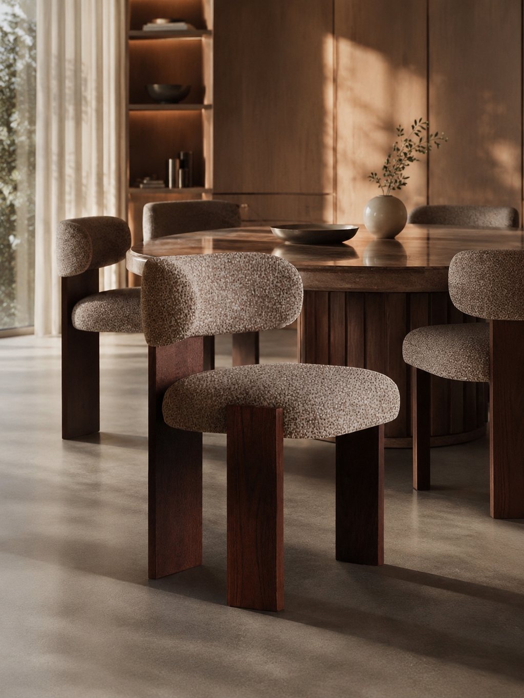The Umber Chair — Luxury Solid Wood Accent Chair