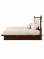 The Veda Bed — Luxury Solid Wood Upholstered Bed