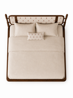 The Veda Bed — Luxury Solid Wood Upholstered Bed
