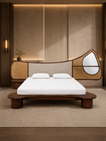The Solara Bed — Luxury Cane & Solid Wood Bed