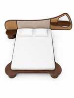 The Solara Bed — Luxury Cane & Solid Wood Bed