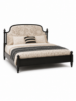 The Elowen Bed — Luxury Upholstered Solid Wood Bed