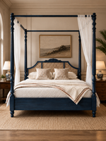 The Bellamira Bed — Luxury Canopy Cane Wood Bed
