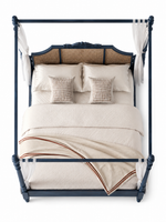 The Bellamira Bed — Luxury Canopy Cane Wood Bed
