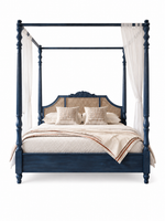 The Bellamira Bed — Luxury Canopy Cane Wood Bed