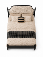 The Elowen Bed — Luxury Upholstered Solid Wood Bed