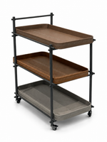 The Orvessa Trolley — Luxury Contemporary 3-Tier Serving Trolley