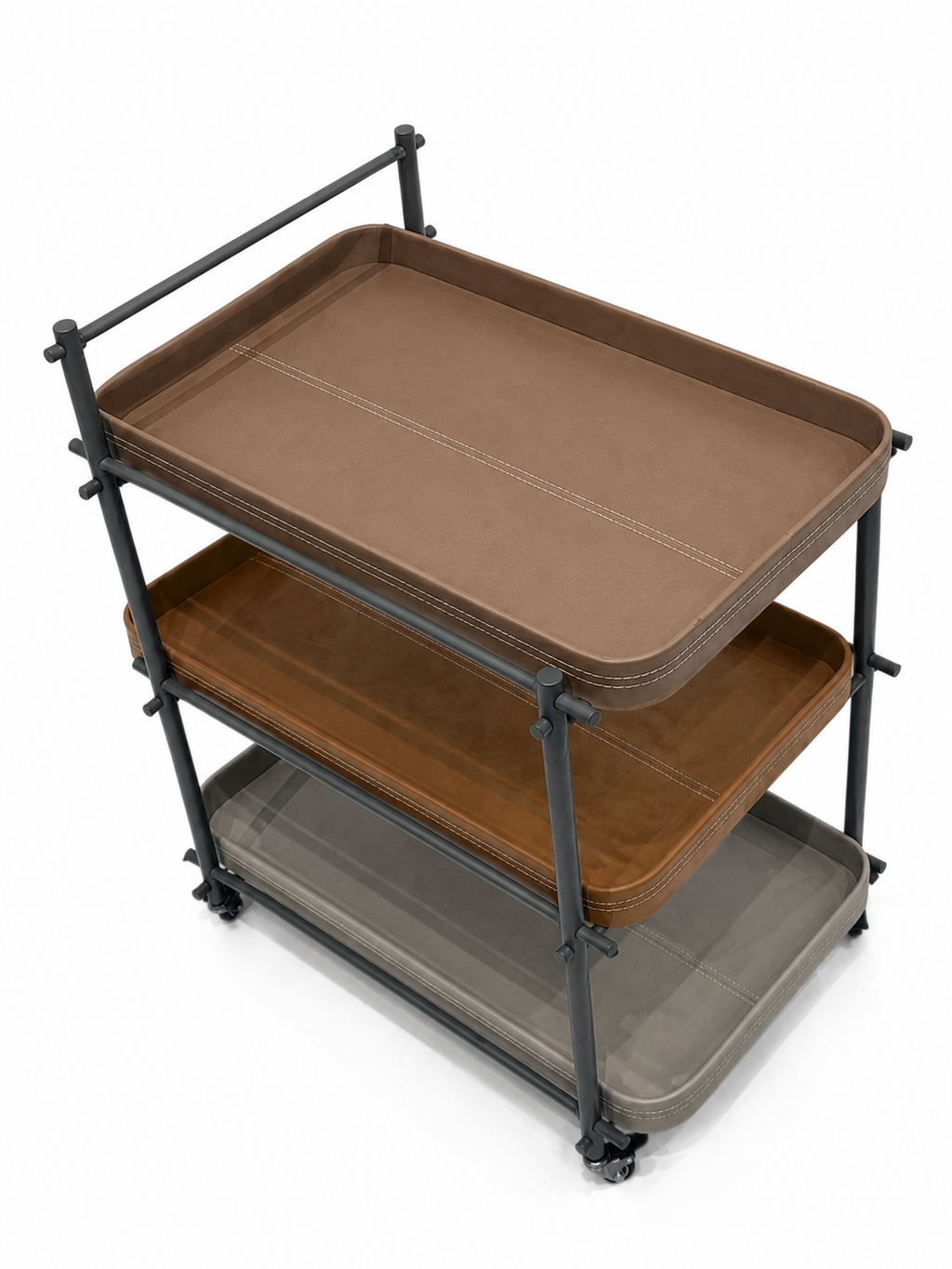 The Orvessa Trolley — Luxury Contemporary 3-Tier Serving Trolley