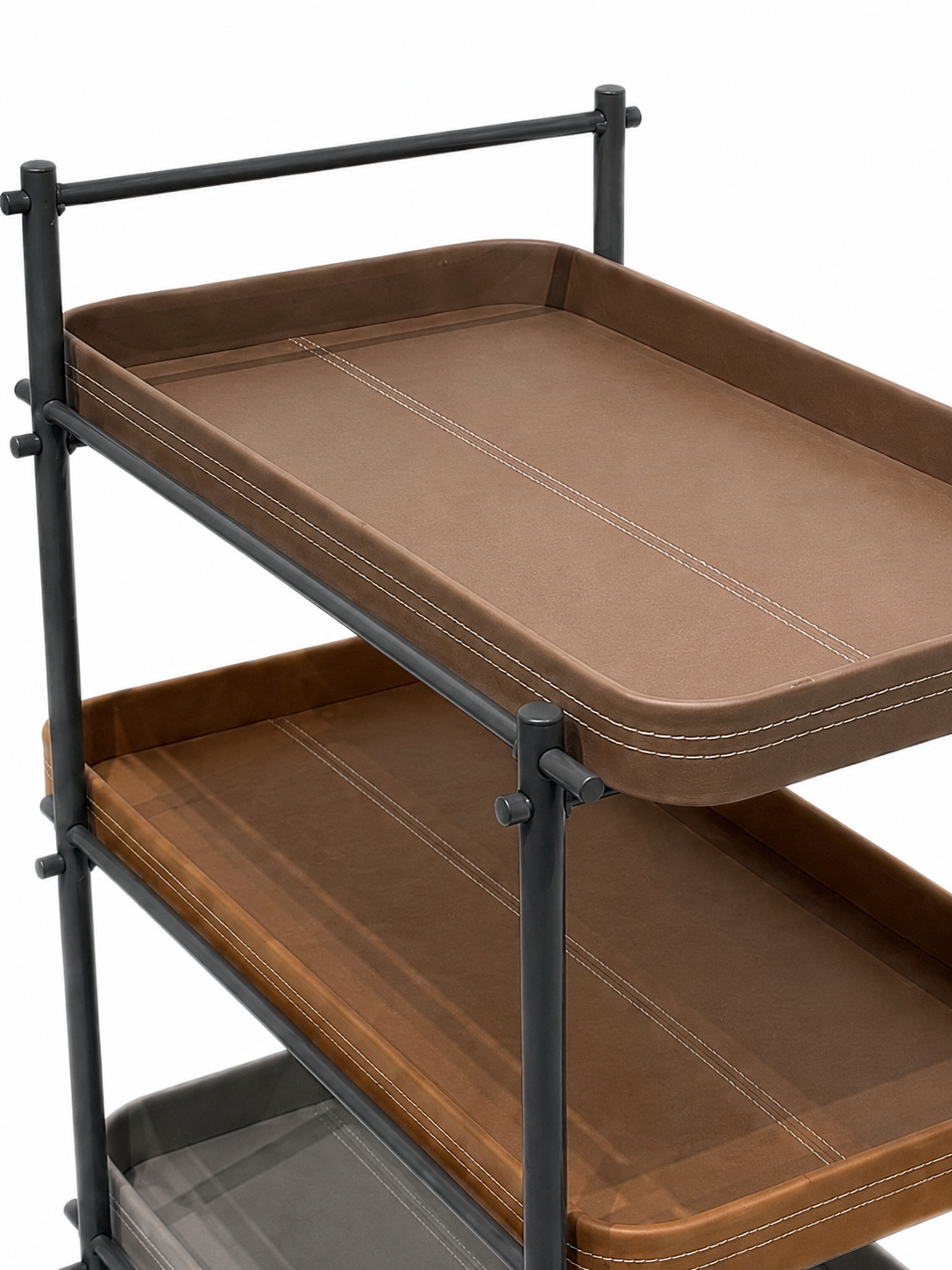 The Orvessa Trolley — Luxury Contemporary 3-Tier Serving Trolley