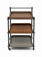 The Orvessa Trolley — Luxury Contemporary 3-Tier Serving Trolley