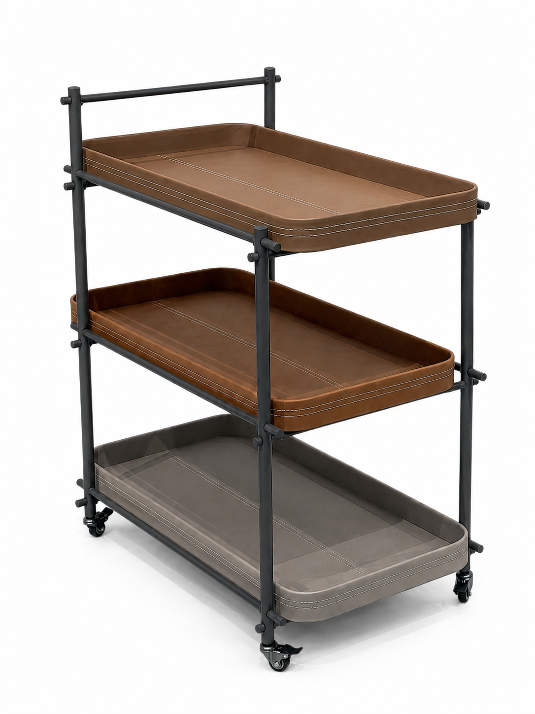 The Orvessa Trolley — Luxury Contemporary 3-Tier Serving Trolley