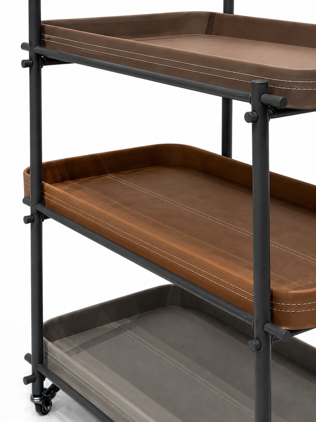 The Orvessa Trolley — Luxury Contemporary 3-Tier Serving Trolley