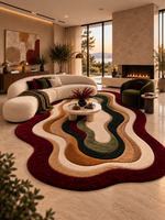 The Ember Vale Rug — Luxury Organic Layered Wave Area Rug
