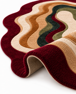 The Ember Vale Rug — Luxury Organic Layered Wave Area Rug
