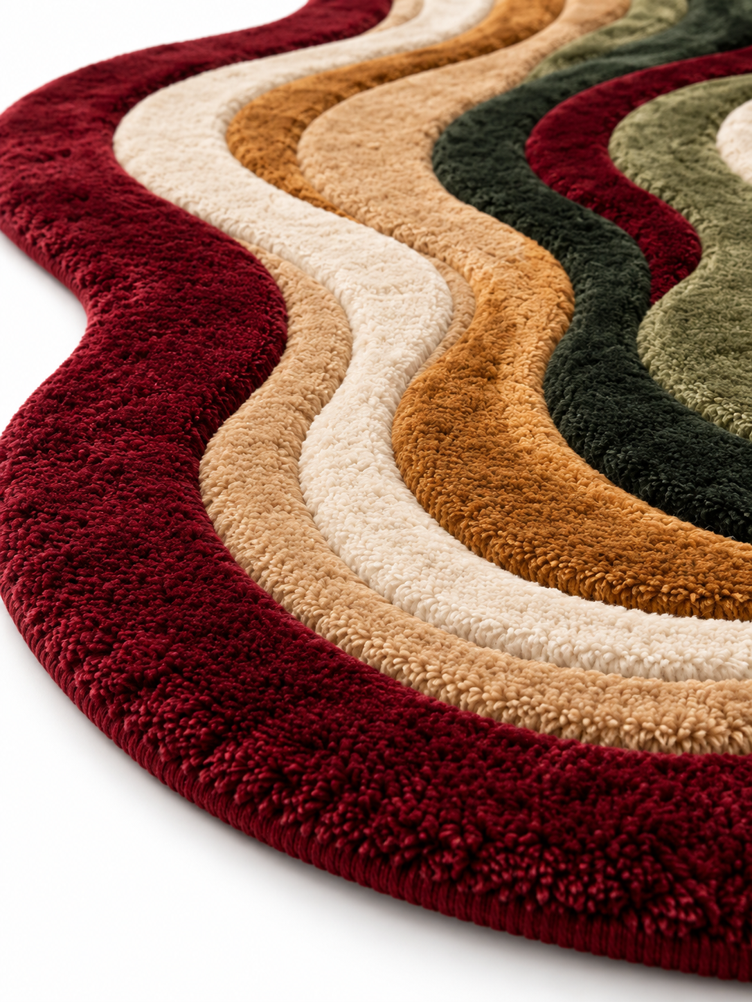 The Ember Vale Rug — Luxury Organic Layered Wave Area Rug