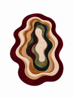 The Ember Vale Rug — Luxury Organic Layered Wave Area Rug
