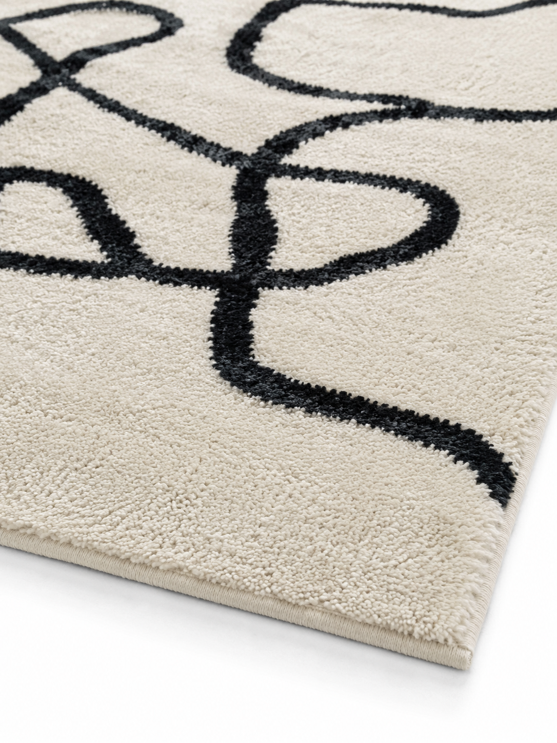 The Noir Vein Rug — Luxury Abstract Designer Area Rug