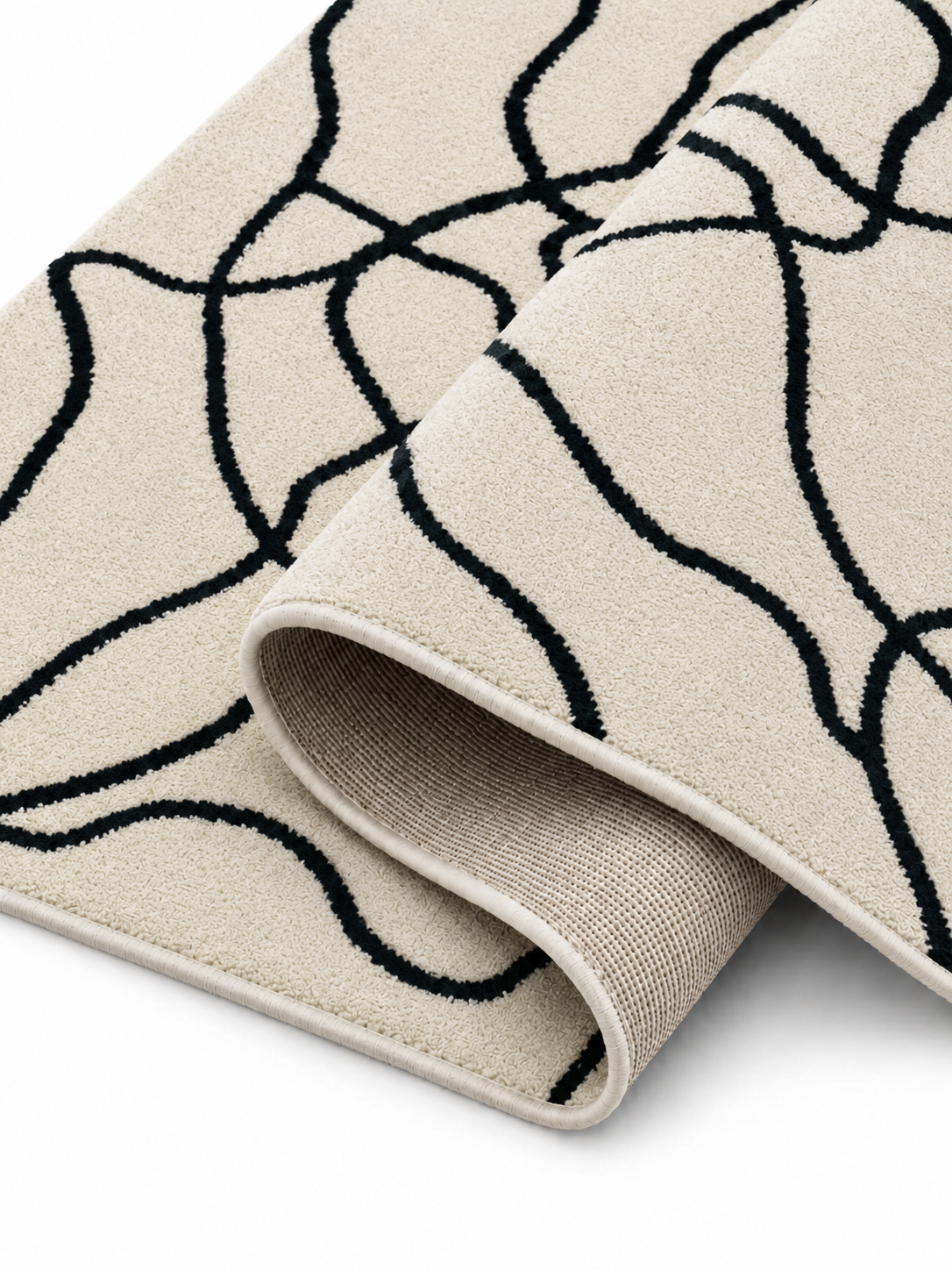 The Noir Vein Rug — Luxury Abstract Designer Area Rug