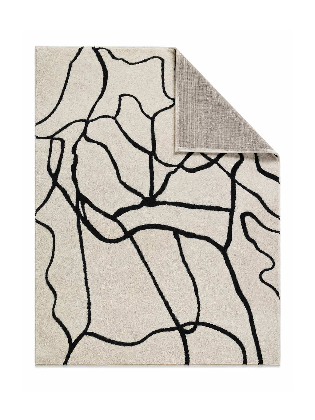 The Noir Vein Rug — Luxury Abstract Designer Area Rug
