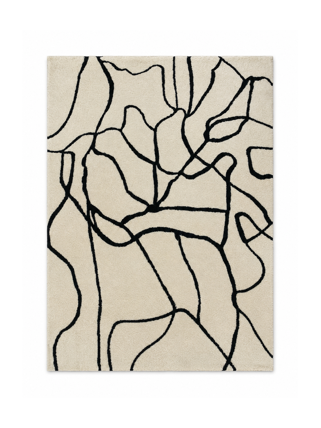 The Noir Vein Rug — Luxury Abstract Designer Area Rug