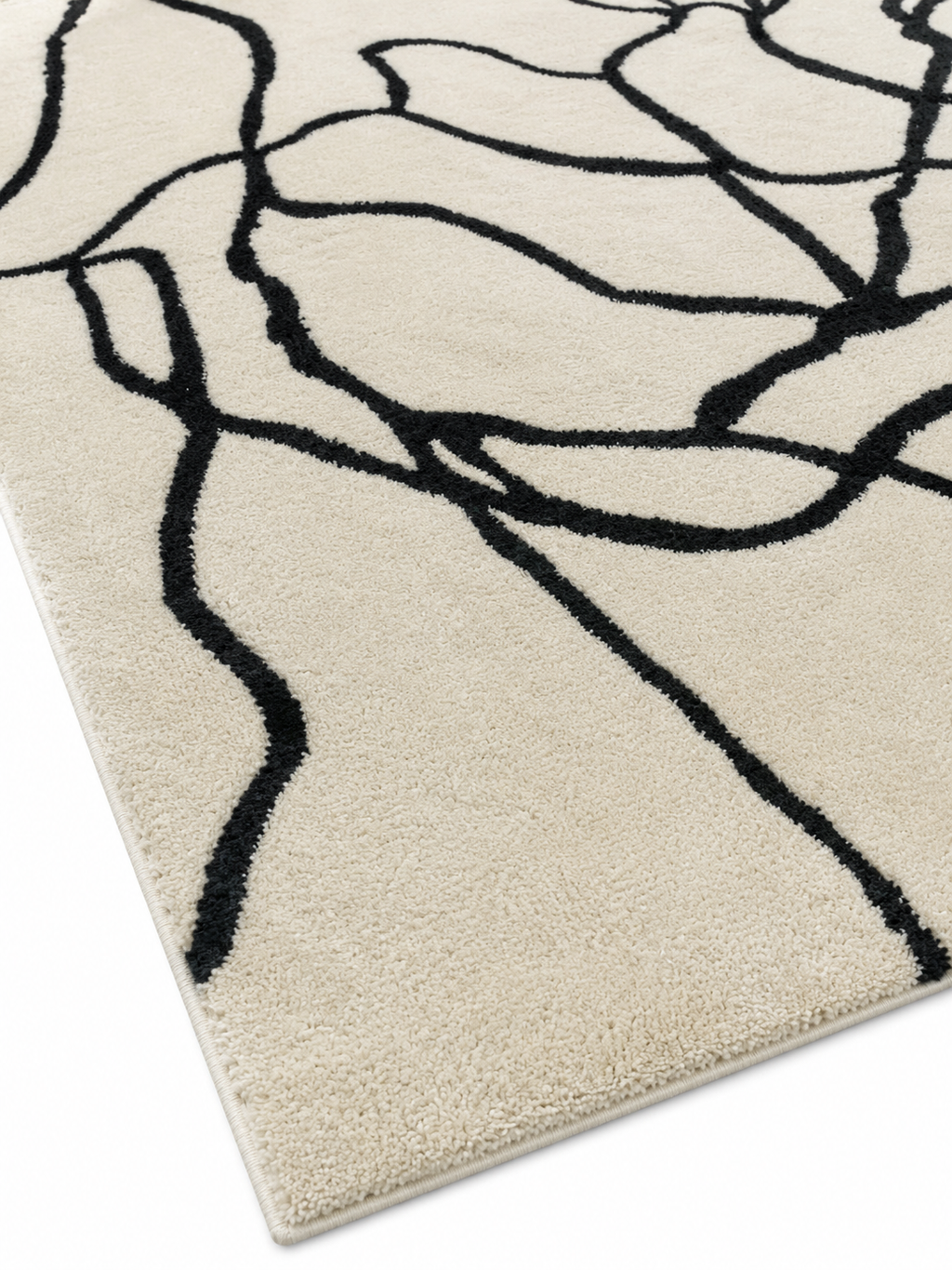 The Noir Vein Rug — Luxury Abstract Designer Area Rug