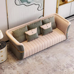 Calvin Contemporary Green 3 Seater Velvet Sofa