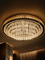 The Kivelle Chandelier — Luxury Crystal Ring Cascade Chandelier