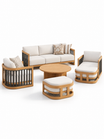 The Calyvera Outdoor Sofa — Luxury Solid Teak Wood Sofa