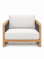 The Calyvera Outdoor Sofa — Luxury Solid Teak Wood Sofa
