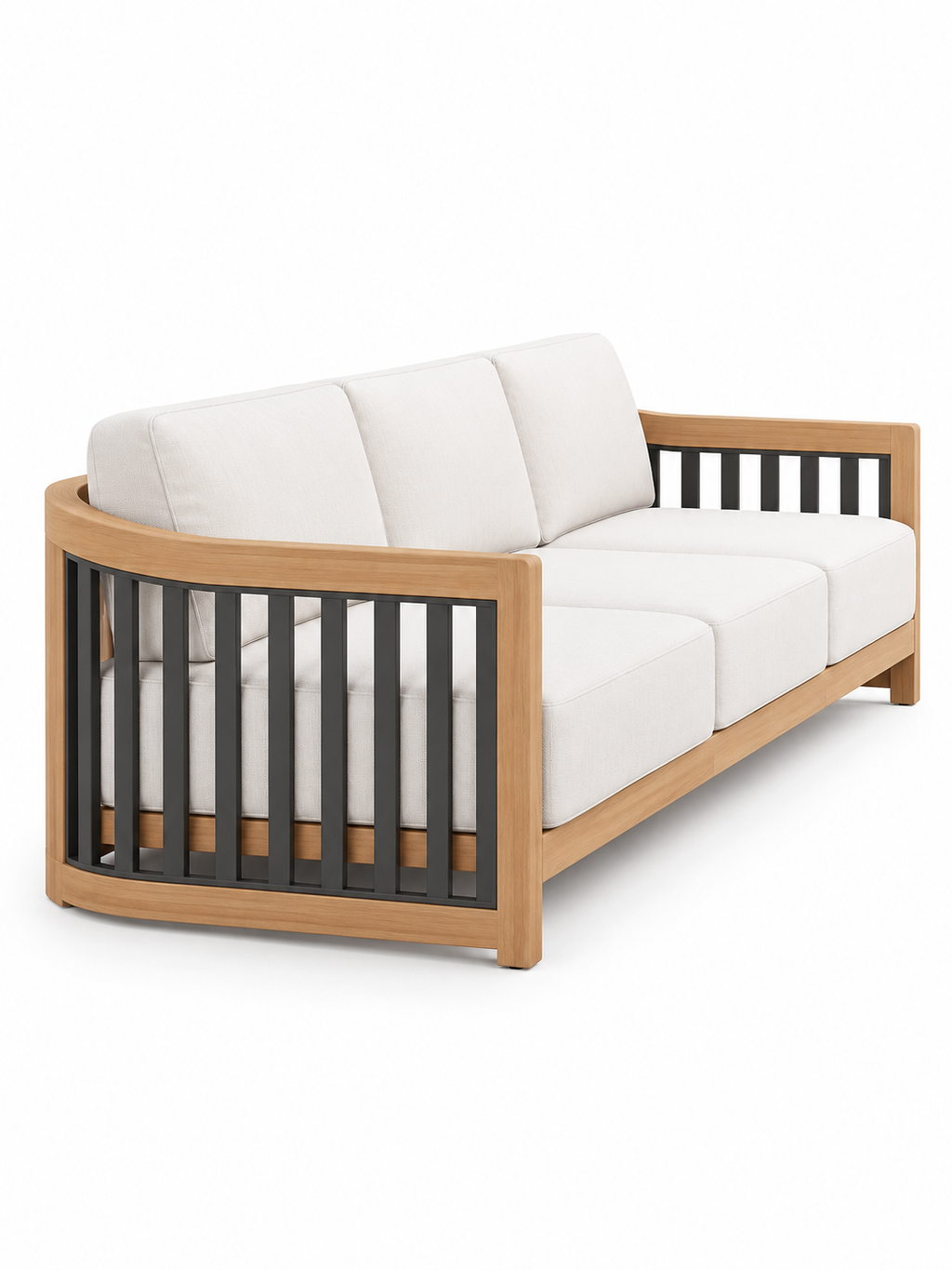 The Calyvera Outdoor Sofa — Luxury Solid Teak Wood Sofa