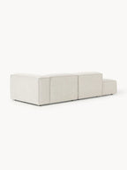 The Solene Sofa — Modular Three-Seater, White Bouclé Upholstery