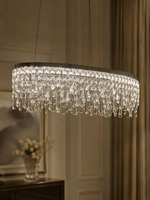 The Elvaris Chandelier — Luxury Crystal Cascade Ring Chandelier