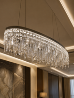 The Elvaris Chandelier — Luxury Crystal Cascade Ring Chandelier