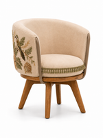 The Willow Wren Chair — Luxury Teak Wood Accent Chair
