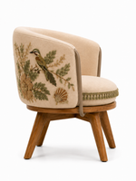 The Willow Wren Chair — Luxury Teak Wood Accent Chair