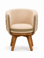 The Willow Wren Chair — Luxury Teak Wood Accent Chair
