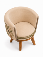 The Willow Wren Chair — Luxury Teak Wood Accent Chair
