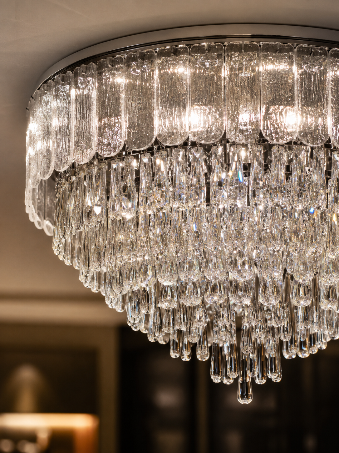 The Havelisse Cascade — Luxury Crystal Tiered Chandelier
