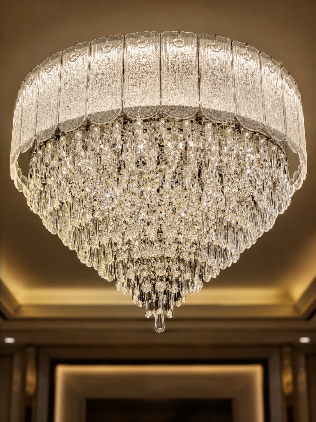 The Havelisse Cascade — Luxury Crystal Tiered Chandelier