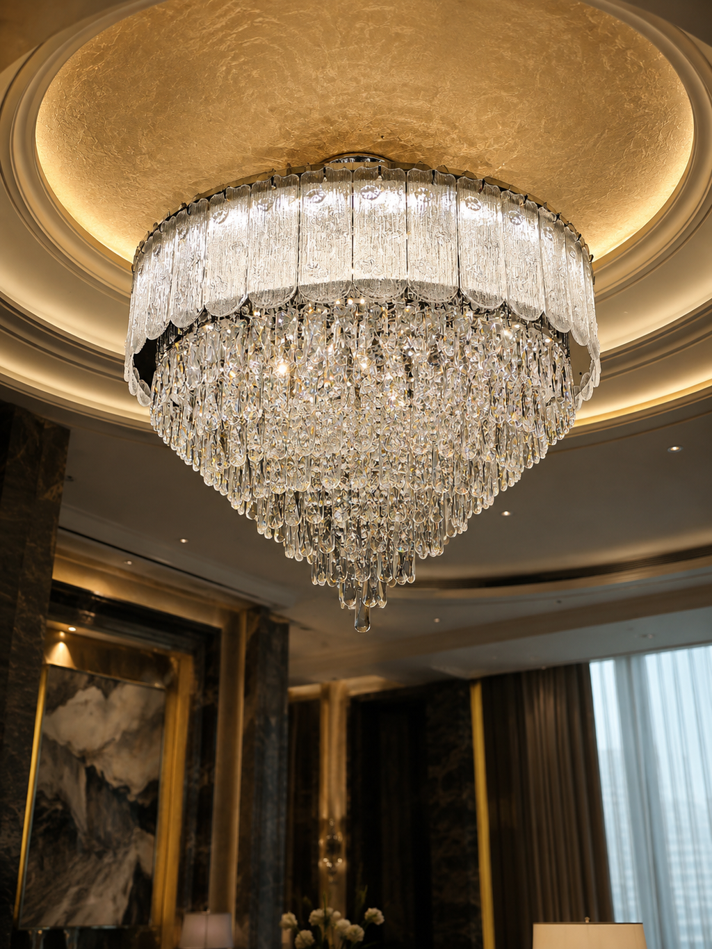 The Havelisse Cascade — Luxury Crystal Tiered Chandelier
