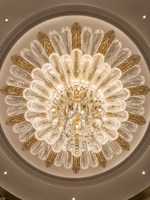 The Kalythra Cascade Chandelier — Luxury Crystal Feather Ceiling Light