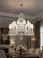 The Clarivelle Chandelier — Luxury Crystal Shade Chandelier
