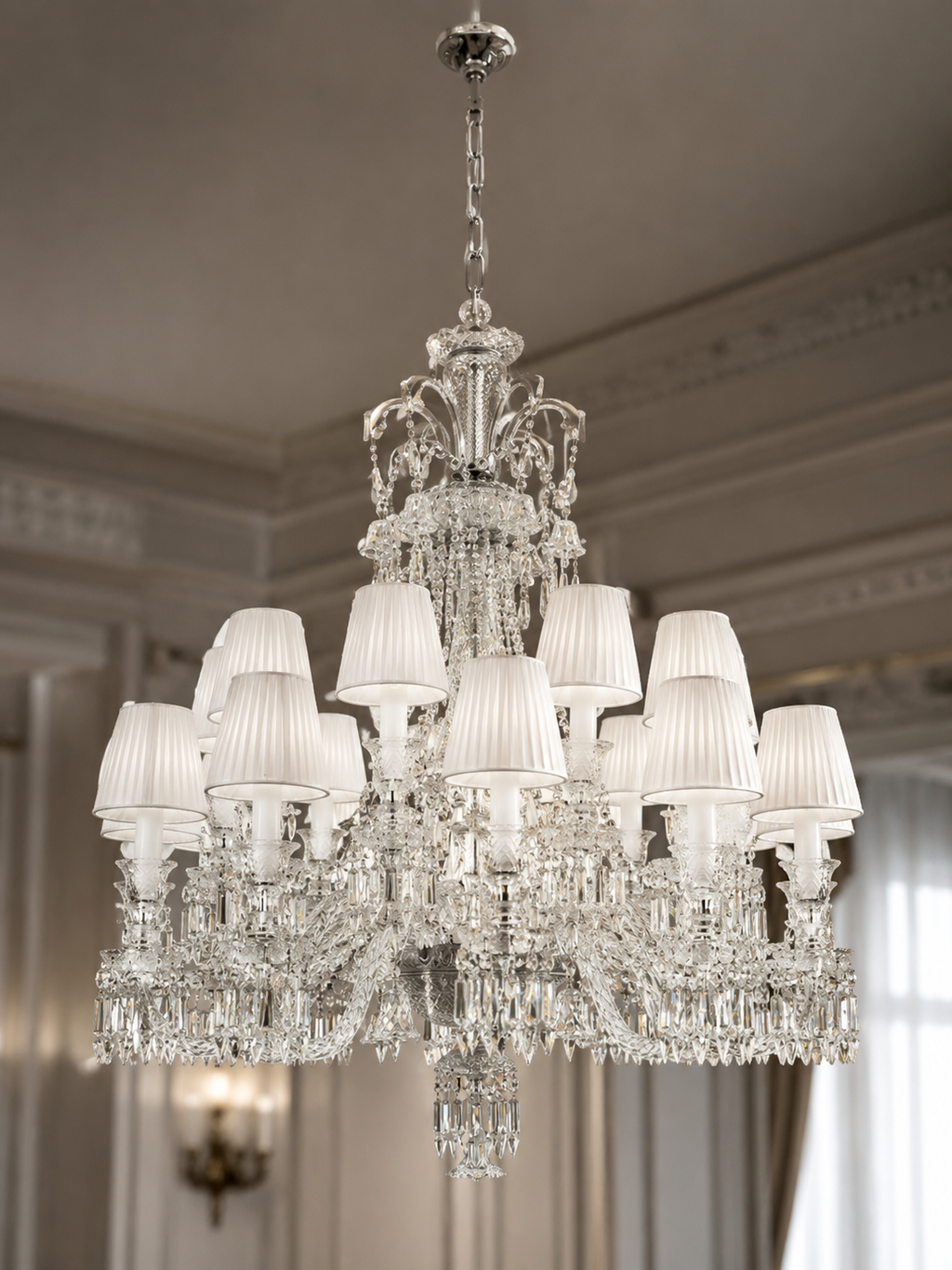 The Clarivelle Chandelier — Luxury Crystal Shade Chandelier