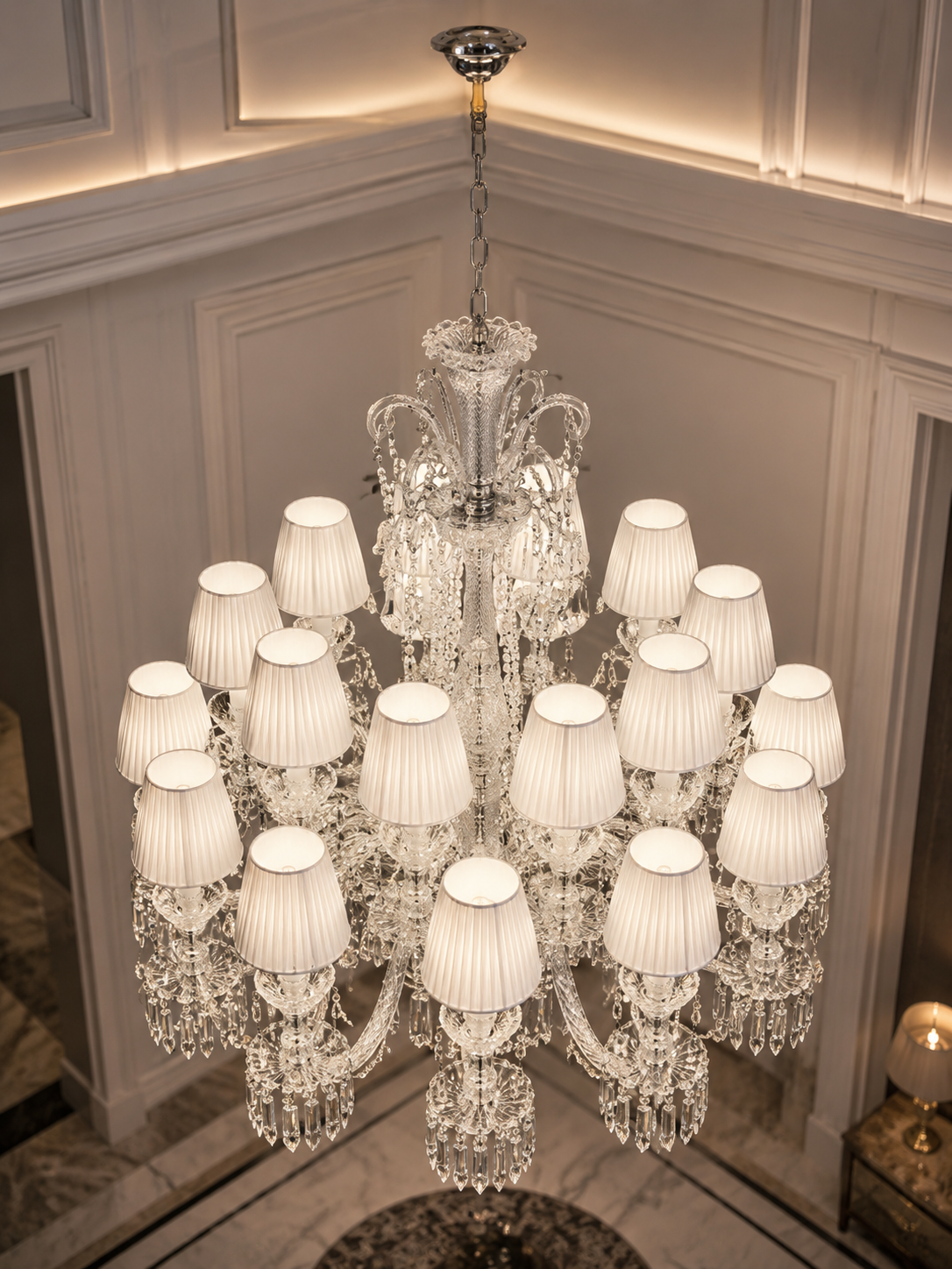 The Clarivelle Chandelier — Luxury Crystal Shade Chandelier