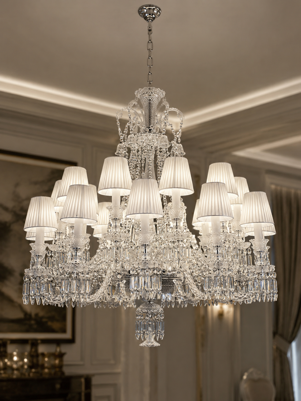 The Clarivelle Chandelier — Luxury Crystal Shade Chandelier