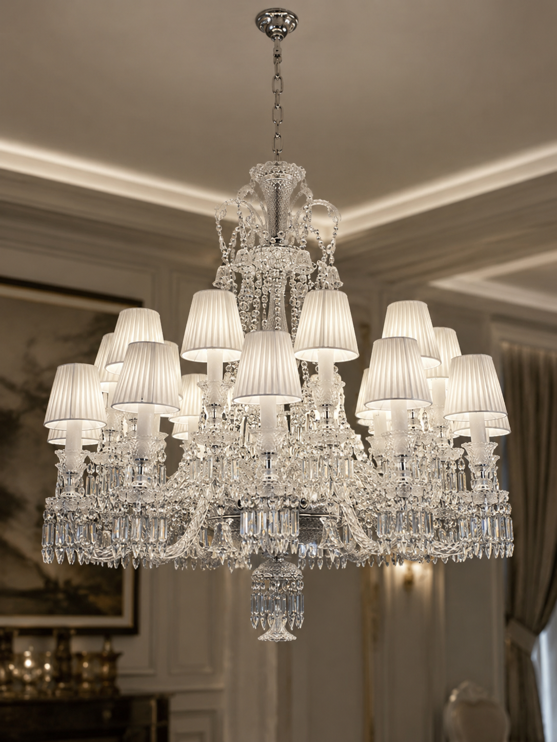 The Clarivelle Chandelier — Luxury Crystal Shade Chandelier