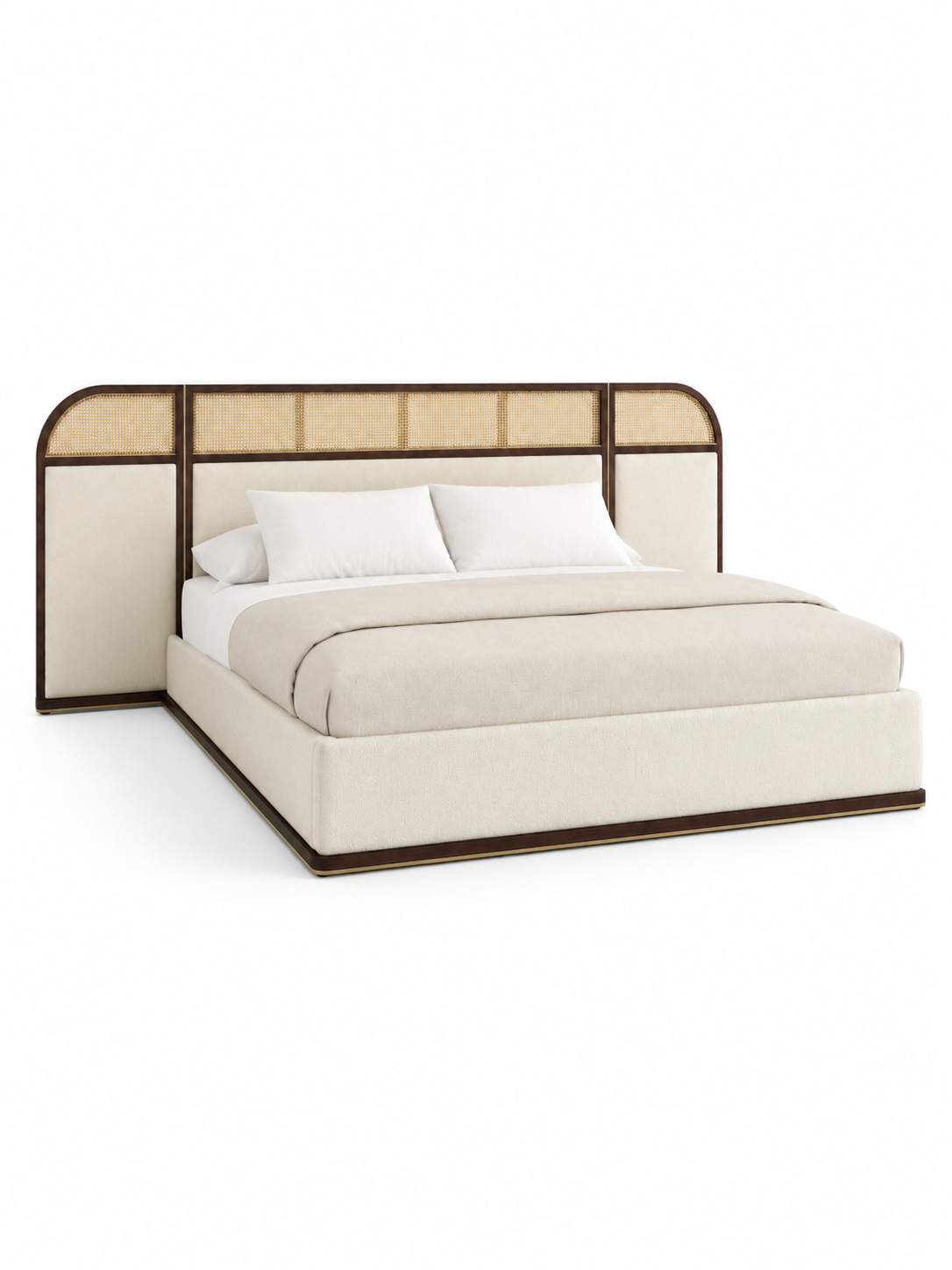 The Havencrest Bed — Luxury Solid Wood & Cane Designer Bed